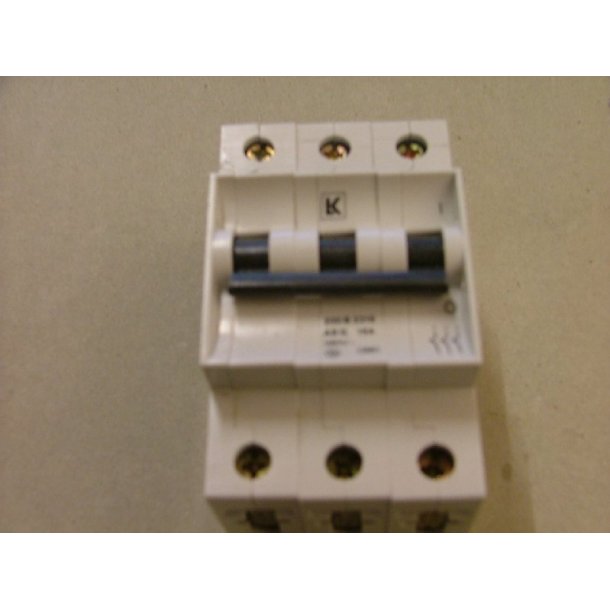 AUTOMATSIKRING 16A G KARAKTERISTIK 3P
