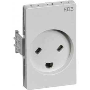 CLIC'LINE  indsats stikkontakt EDB 2-pol med jorD