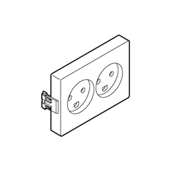 CLIC'LINE DOBBELT STIKKONTAKT