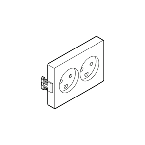 CLIC'LINE DOBBELT STIKKONTAKT
