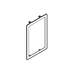 CLIC'LINE ramme for 80 mm front 1 modul LYSEGR�