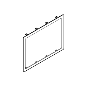 CLIC'LINE ramme for 80 mm front 2 modul LYSEGR�