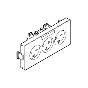CLIC'LINE TRIPPEL STIKKONTAKT VANDRET LG