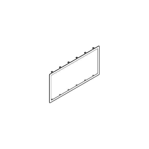 CLIC'LINE ramme for 80 mm front 3 modul HVID
