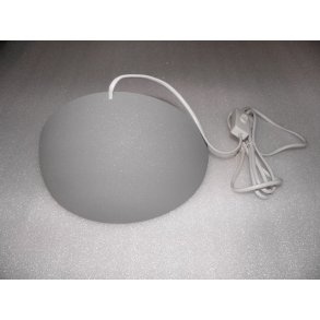 VÆGLAMPE 1/4 KUGLE GRÅ