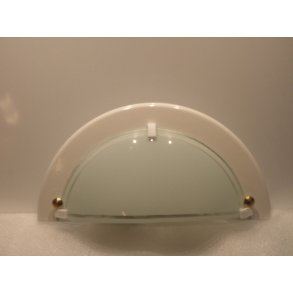 PLAFOND VÆG HALVMÅNE HVID MASSIVE