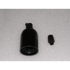 FATNING E27 SORT GLAT