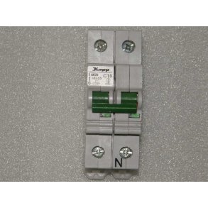 AUTOMATSIKRING 16A C KARAKTERISTIK 1P+N