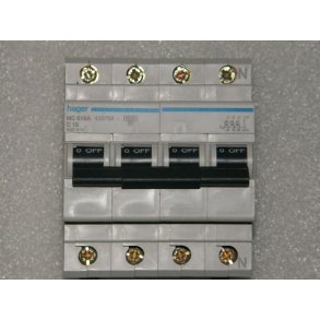 AUTOMATSIKRING 10A C KARAKTERISTIK 3P+N