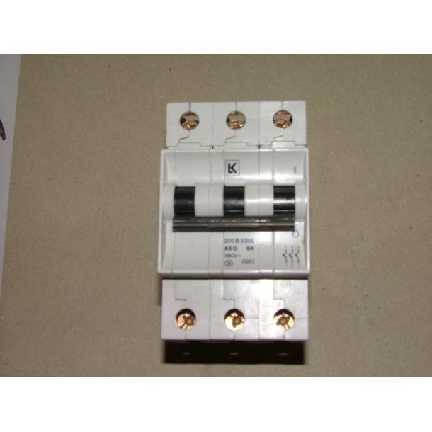 AUTOMATSIKRING 6A G KARAKTERISTIK 3P
