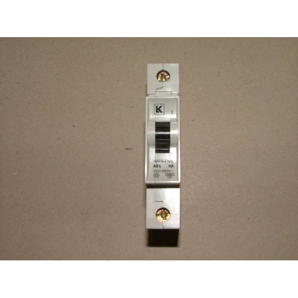 AUTOMATSIKRING 6A L KARAKTERISTIK 1P