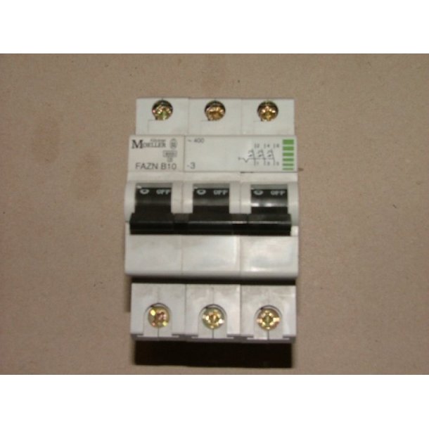 AUTOMATSIKRING 10A B KARAKTERISTIK 3P