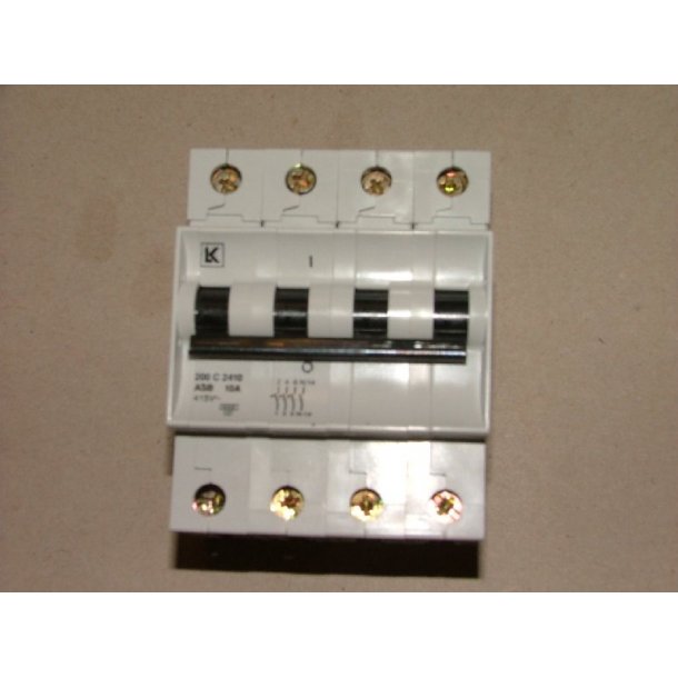 AUTOMATSIKRING 10A B KARAKTERISTIK 3P+N