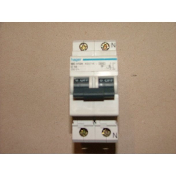 AUTOMATSIKRING 10A C KARAKTERISTIK 1P+N